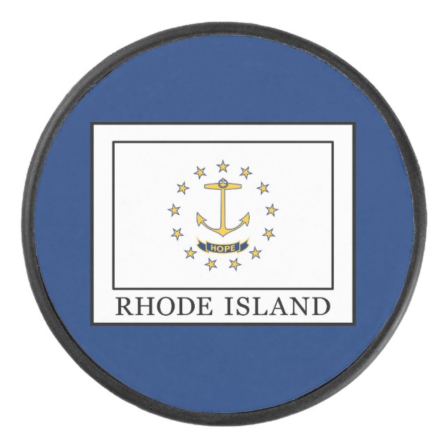 Rhode Island Hockey Puck (Front)