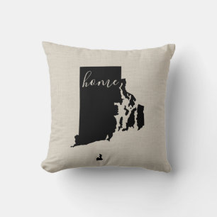 Rhode Island Home State Throw Pillow