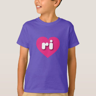 Rhode Island hot pink heart - I love ri T-Shirt
