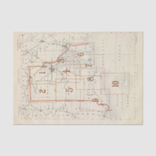 Rhode Island index map Tissue Paper