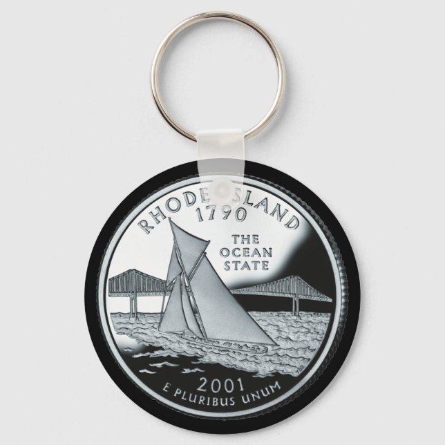 RHODE ISLAND KEY RING (Front)