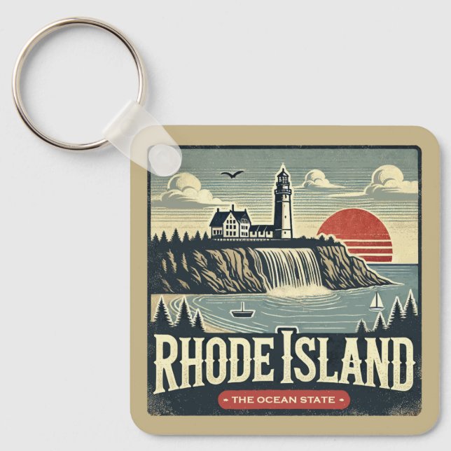 Rhode Island Key Ring (Front)