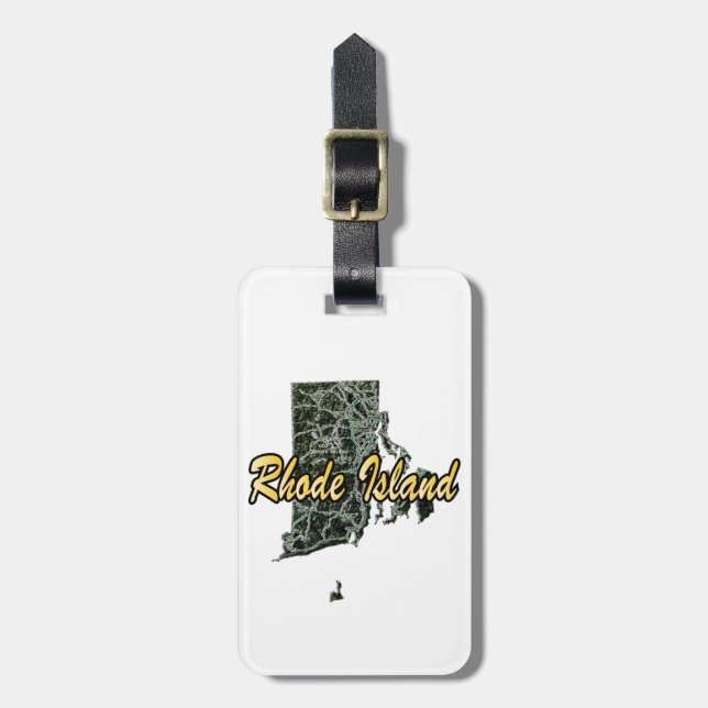 Rhode Island Luggage Tag (Front Vertical)