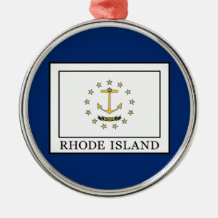 Rhode Island Metal Tree Decoration