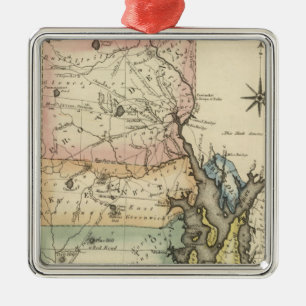 Rhode Island Metal Tree Decoration