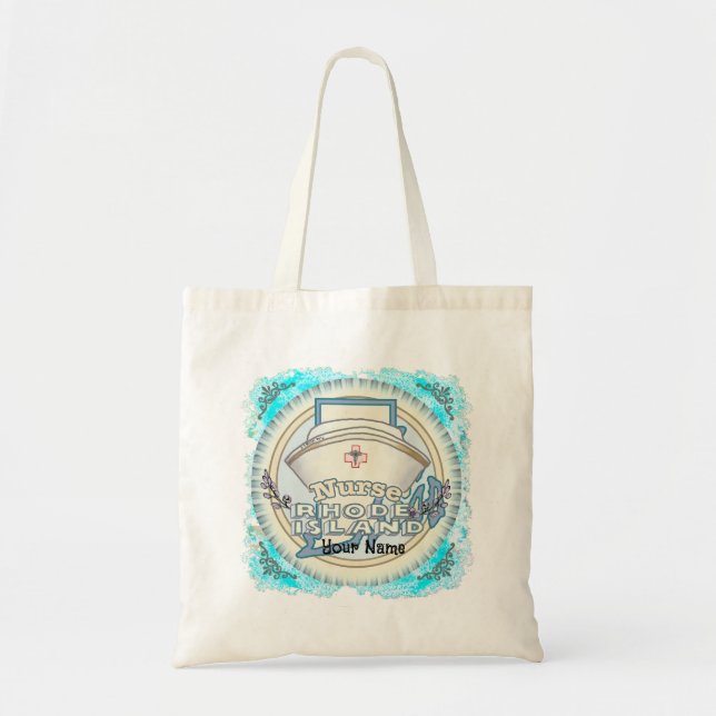 Rhode Island Nurse Tote Bag (Front)