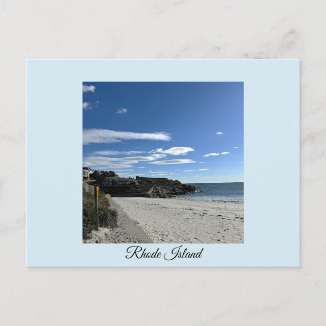 Rhode Island Ocean Cliffside Postcard (Front)