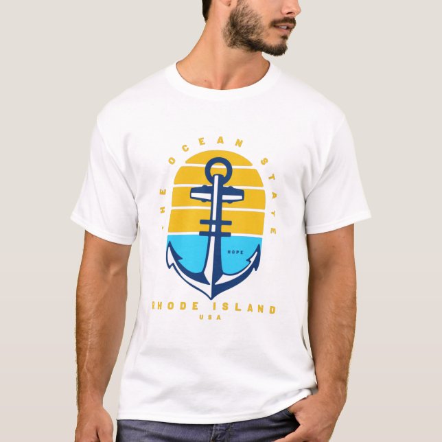 Rhode Island Ocean State T-Shirt (Front)