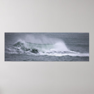Rhode Island Ocean Waves Poster