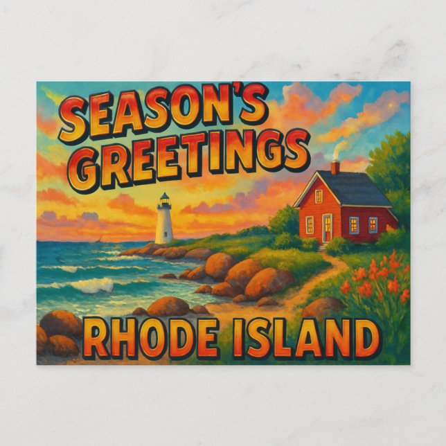 RHODE ISLAND Postcard (Front)
