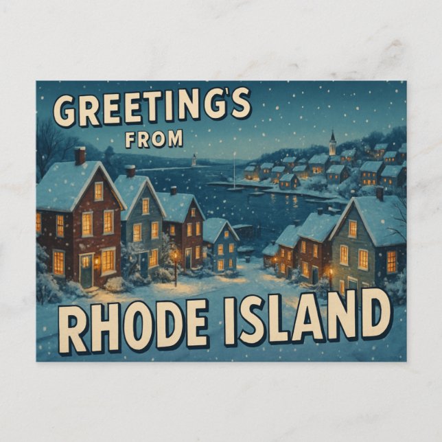 RHODE ISLAND Postcard (Front)