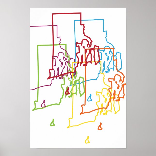 rhode island pride blur poster (Front)