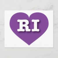 Rhode Island Purple Heart - I love RI