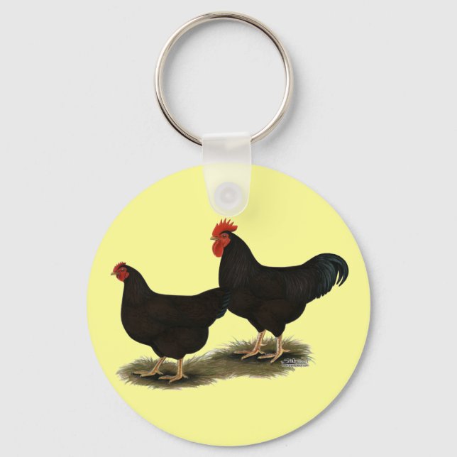 Rhode Island Red Bantams Key Ring (Front)
