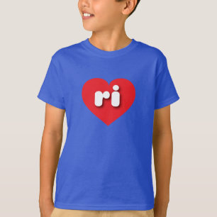 Rhode Island red heart - I love ri T-Shirt