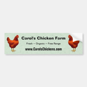 Rhode Island Red Hen Bumper Sticker