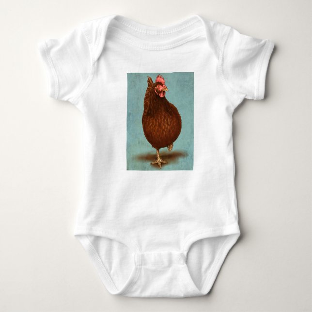 Rhode Island Red Hen Shirts for Kids (Front)