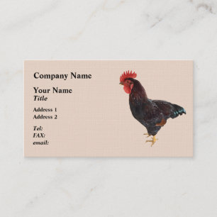Rhode Island Red Rooster Business Card