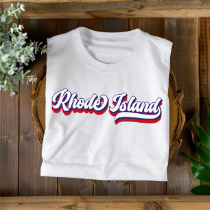 Rhode Island Red White and Blue Vintage T-Shirt