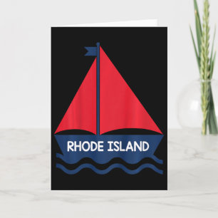 Rhode Island Sailing Boat Boys Girls Toddler Card