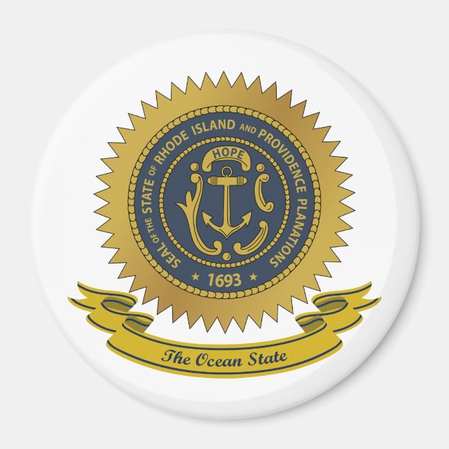 Rhode Island Seal Magnet (Front)