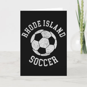 Rhode Island Soccer Retro Distressed 90's Vintage Card