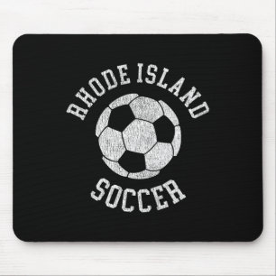 Rhode Island Soccer Retro Distressed 90's Vintage Mouse Pad