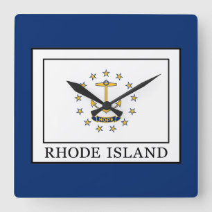 Rhode Island Square Wall Clock