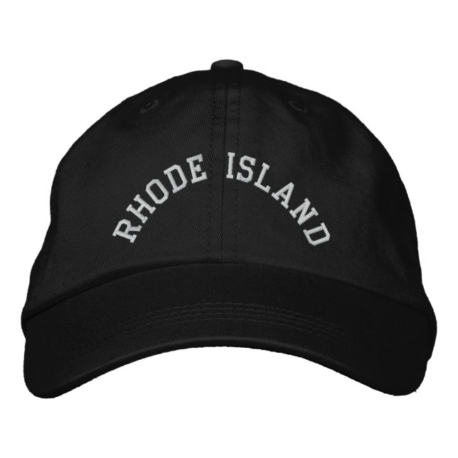 Rhode Island State Embroidered Embroidered Hat (Front)