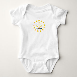 Rhode Island State Flag Baby Bodysuit
