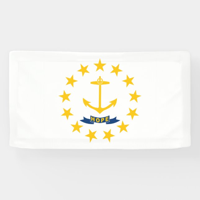 Rhode Island State Flag Banner (Horizontal)