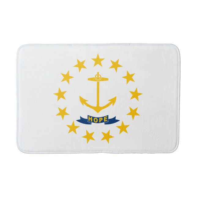 Rhode Island State Flag Bath Mat (Front)