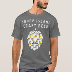 Rhode Island State Flag Craft Beer Beer Lovers T-Shirt