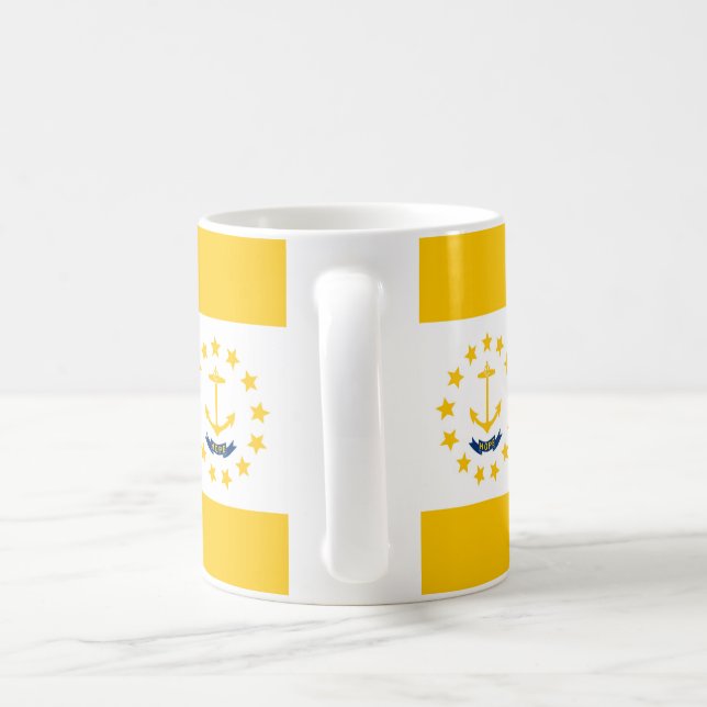 Rhode Island State Flag Design Coffee Mug (Handle)