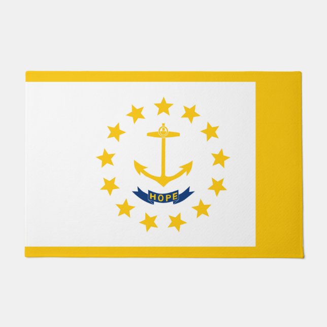 Rhode Island State Flag Design Doormat (Front)