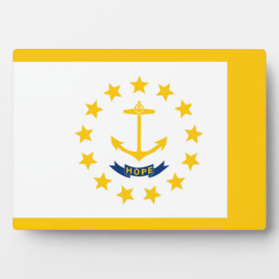 Rhode Island State Flag Design Plaque