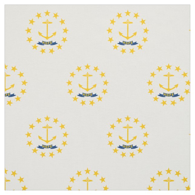 Rhode Island State Flag Fabric (Swatch)