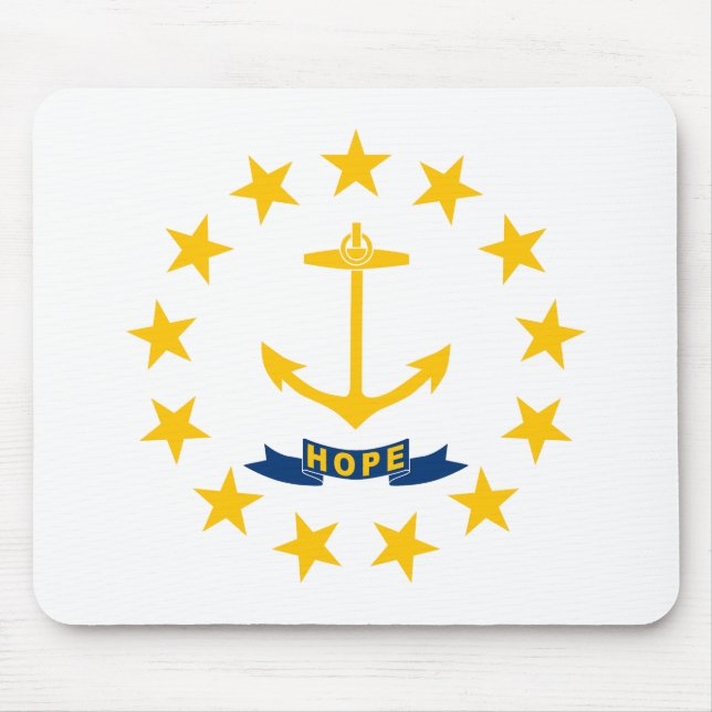 Rhode Island State Flag Mouse Pad (Front)