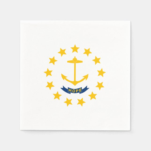 Rhode Island State Flag Napkin (Front)