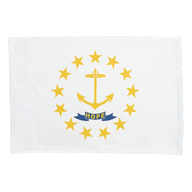 Rhode Island State Flag Pillowcase (Front)