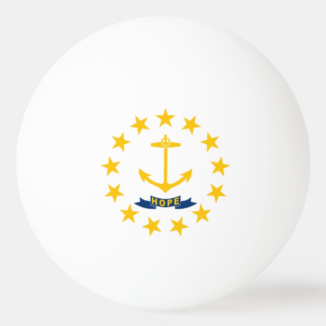 Rhode Island State Flag Ping Pong Ball (Front)