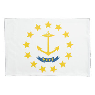 Rhode Island State Flag Print Patriotc Pillowcase