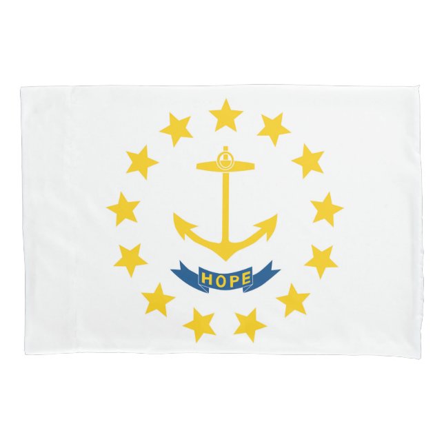 Rhode Island State Flag Print Patriotc Pillowcase (Front)