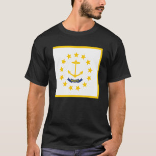 Rhode Island State Flag State Of Rhode Island Souv T-Shirt