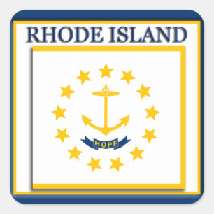 Rhode Island State Flag Sticker