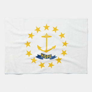 Rhode Island State Flag Tea Towel