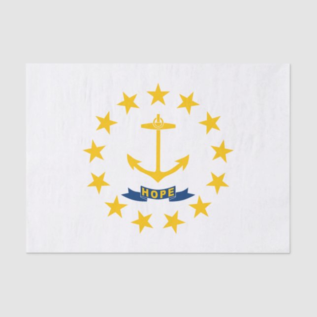 Rhode Island State Flag Tissue Paper (Front)