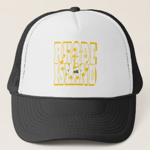 Rhode island state flag trucker hat