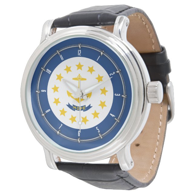 Rhode Island State Flag Watch Design (Angled)