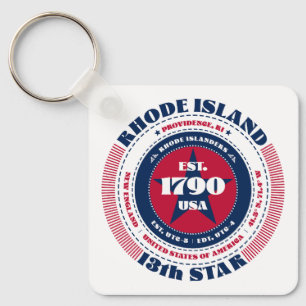 Rhode Island State Keychain
